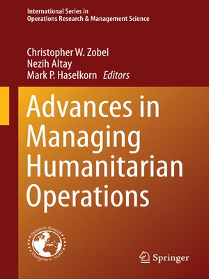 cover image of Advances in Managing Humanitarian Operations